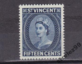 ST.VINCENT  Винсент  Королева 1955 г № 174 Сост**