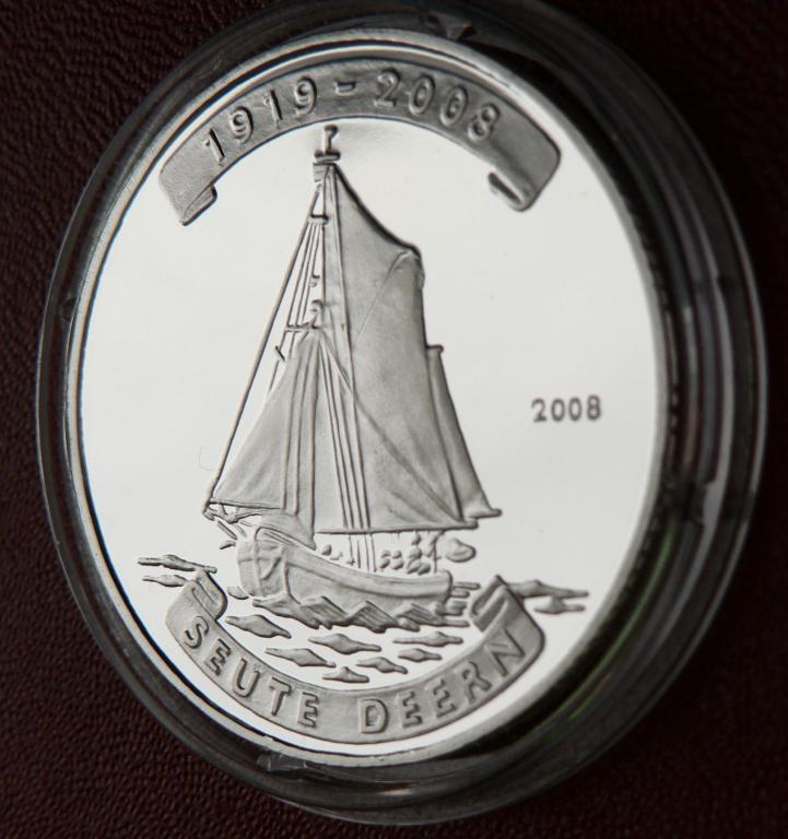 ПАРУСНИК Корея 2008 корабль SEUTE DEERN серебро Rr