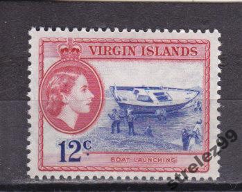 VIRGIN ISLANDS  Рыбаки Лодка 1956 г № 118 Сост**