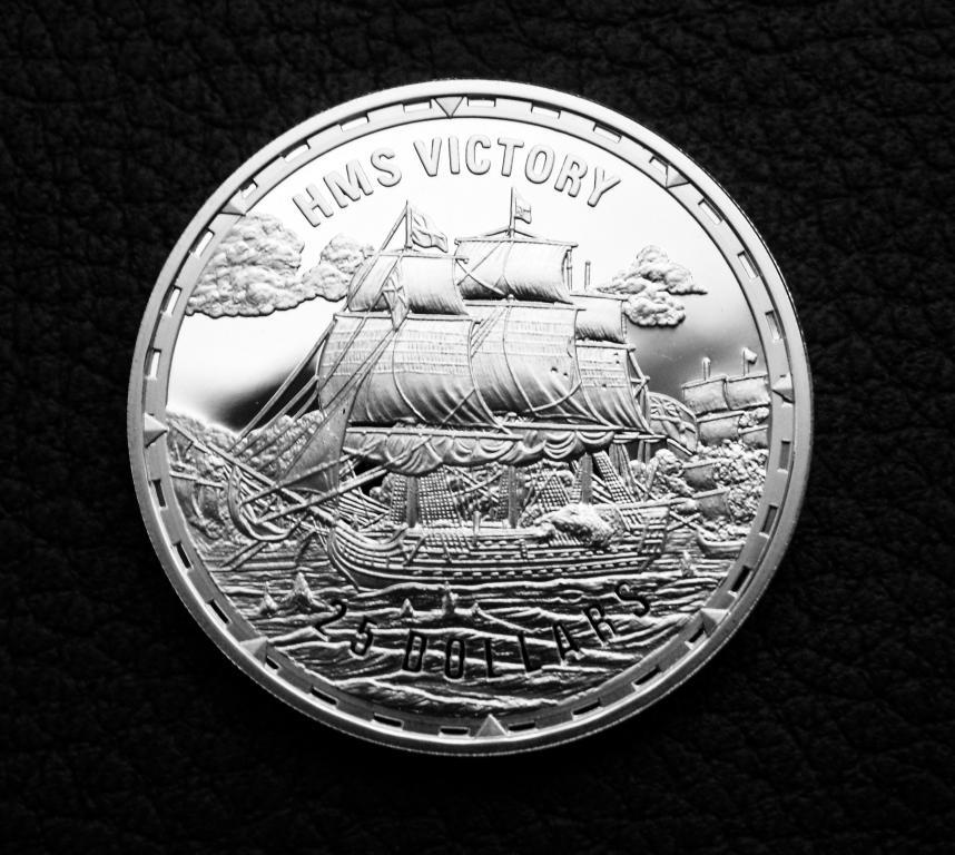 ПАРУСНИК Соломоновы 2005 HMS VICTORY серебро RAR