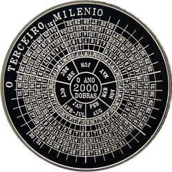 КАЛЕНДАРЬ серебро МИЛЛЕНИУМ Сан-Томе Принсипи 1998