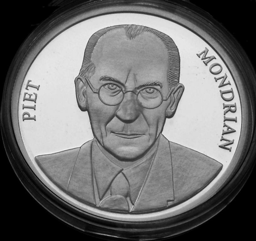 МОНДРИАН Пит Нидерланды 1993 ХУДОЖНИК серебро RAR