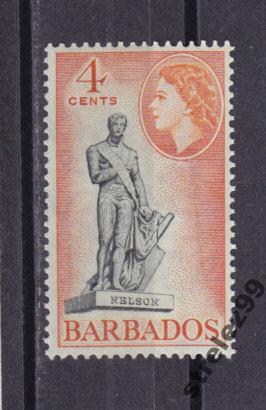 BARBADOS Барбадос Нельсон 1953 г № 206 Сост**