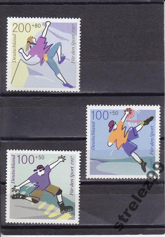 DEUTSCHE BUNDESPOST 1997 Спорт Серия Сост**