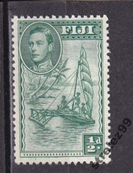 FIJI  Фиджи   Лодка    1938 г  №  92а Сост**