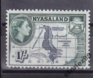 NYASALAND  Ньясса  Карта  1953 г № 108 Сост**