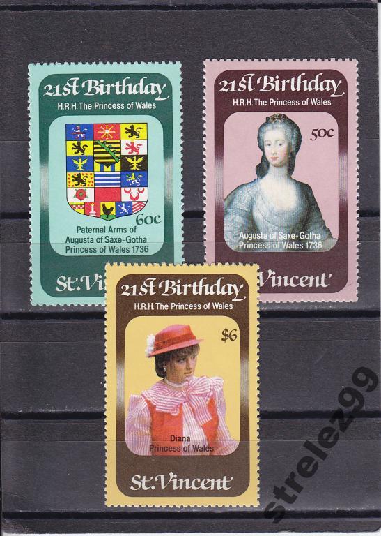 ST VINCENT Принцесса Уэльская Серия Сост**