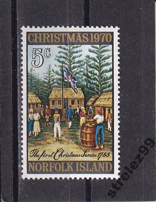 NORFOLK ISLANDS Рождество 1970 Сост**