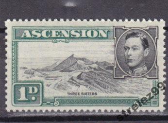 ASCENSION  ОСТРОВ ВОЗНЕСЕНИЯ  Гора трех сестер 1938 г № 42с Сост** MNH