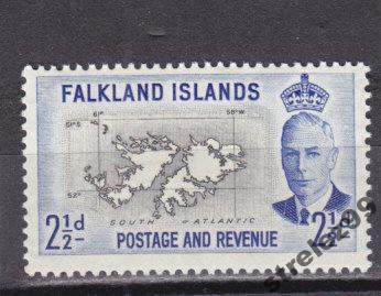 FALKLAND ISLANDS  Карта 1952 г № 105 Сост**