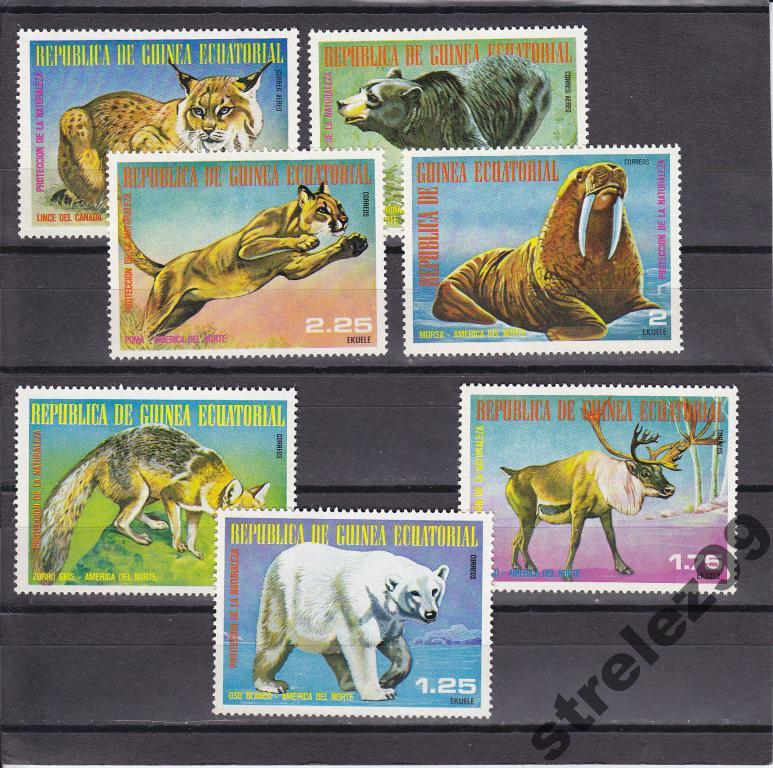 GUINEA ECUATORIAL Фауна Серия Сост**