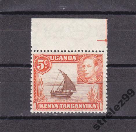 KUT UGANDA  Уганда  Лодка   1938 г  № 54  Сост**