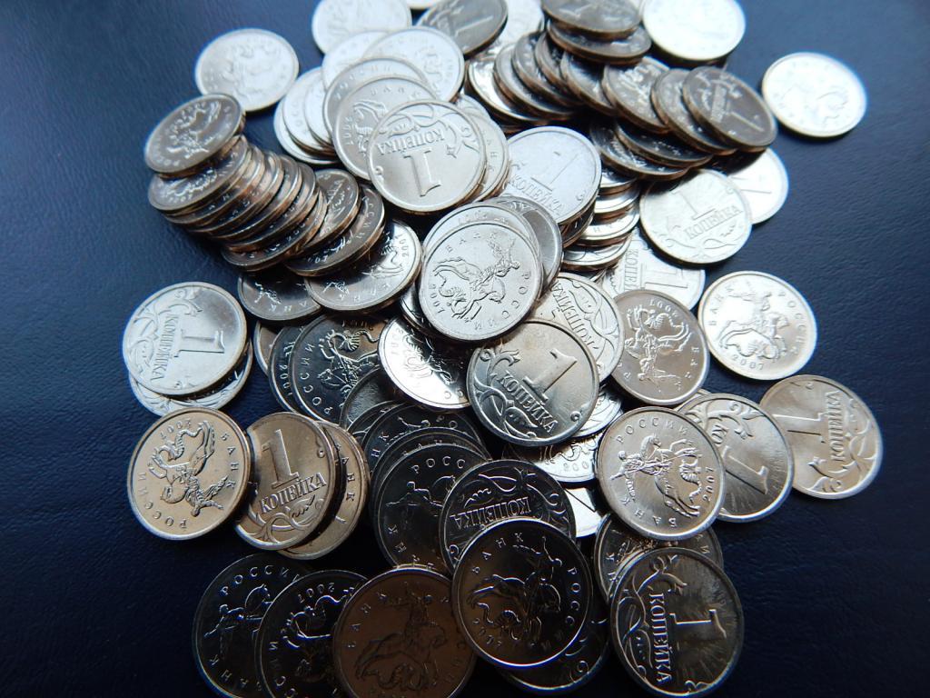 1 копейка 2007 М. Мешковые. 10 шт.