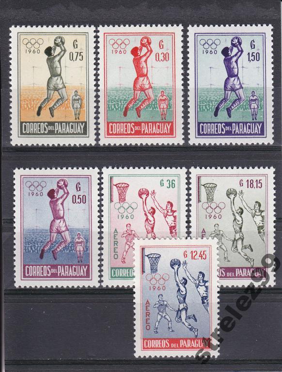 PARAGUAY Спорт Рим 1960 Серия Сост**
