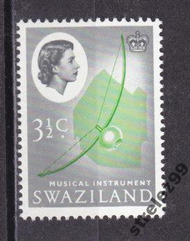 SWAZILAND  Муз.инструменты № 96  1962 г Сост**