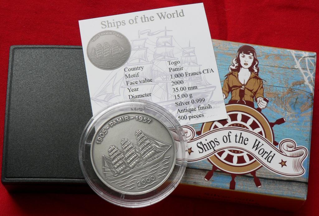 ПАРУСНИК Того 2000 ПАМИР тираж 500 АНТИК редко ВОХ