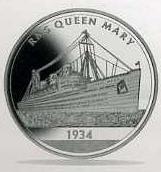 КОРАБЛЬ Малави 2009 RMS QUEEN MARY серебро RAR
