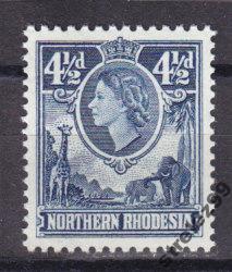 NORTHERN RHODESIA  Королева 1953 г № 67 Сост**