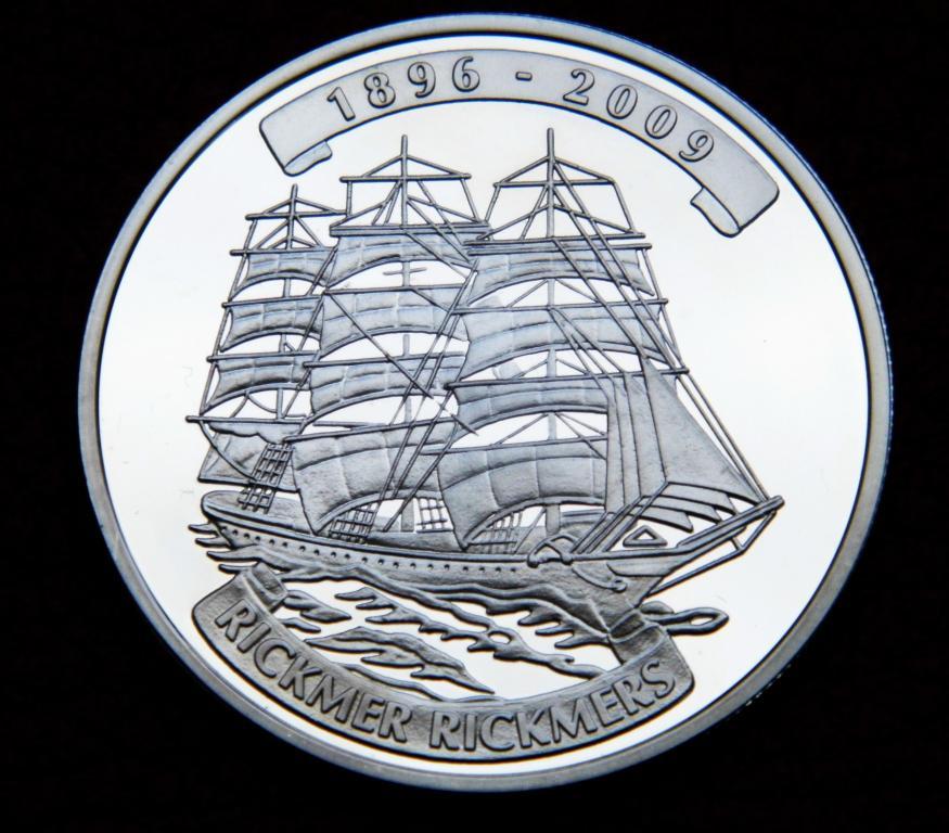 ПАРУСНИК Того 2009 RICKMER RICKMERS серебро RAR