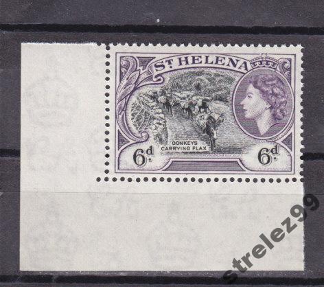 ST.HELENA  Караван  № 130  1953 г  Угол Сост**
