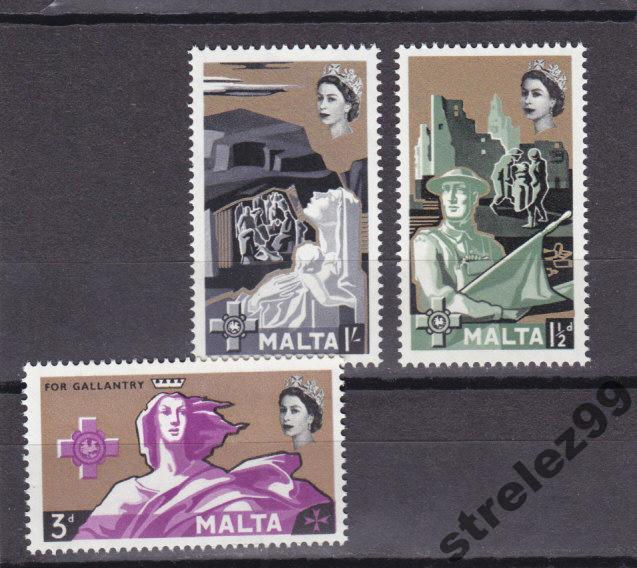 MALTA  Мальта Крест Георга 1959 г  Серия Сост**