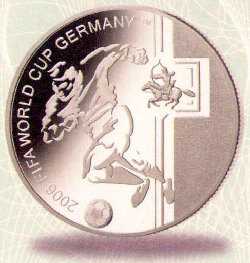 ФУТБОЛ ЧМ 2006 Германии Монголия 2006 серебро RAR