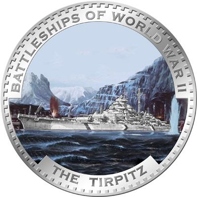 КОРАБЛЬ WWII Малави 2009 TIRPITZ серебро ЦВЕТная R