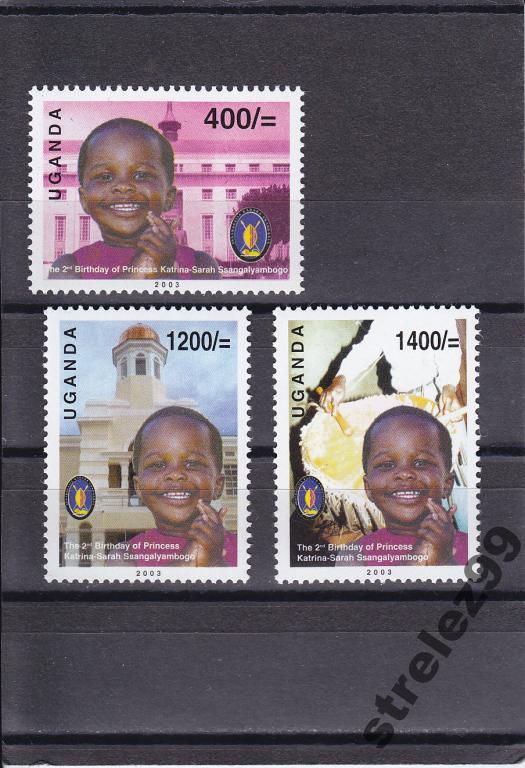 UGANDA 2003 Принцесса Катрина Серия Сост**