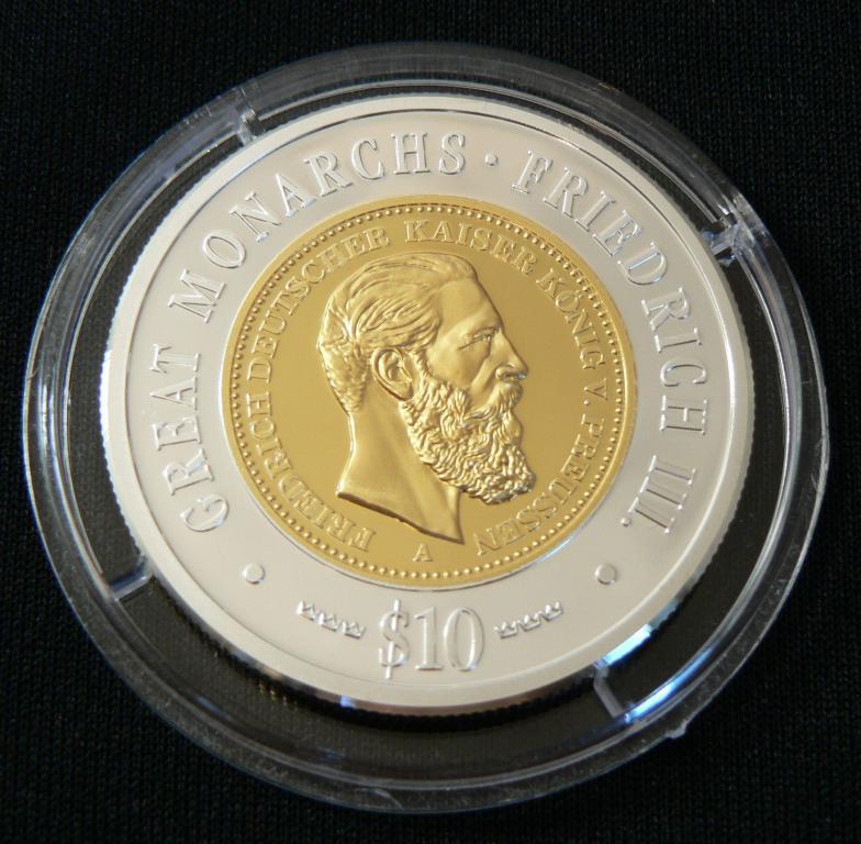 ФРИДРИХ III Намибия 2009 серебро ПОЗОЛ Монарх RAR