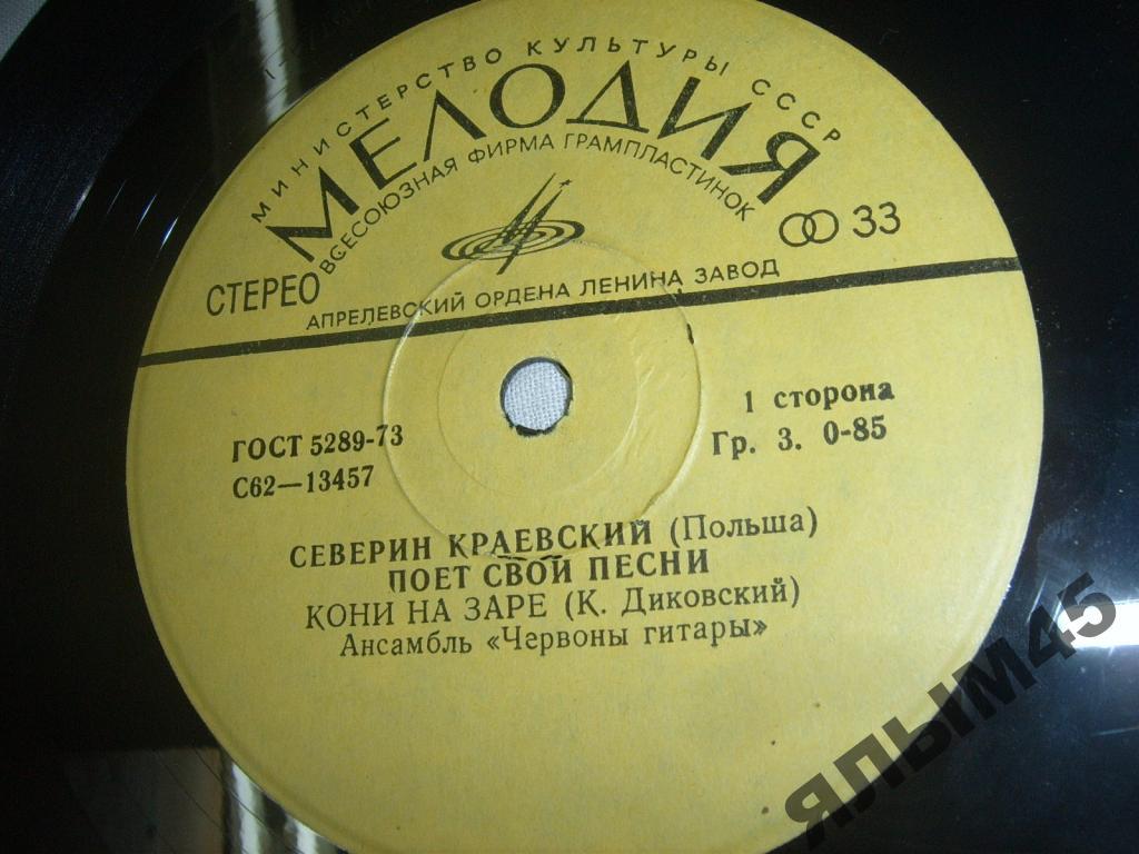 С.Краевский.Поёт свои песни.Червоны гитары.Польша.