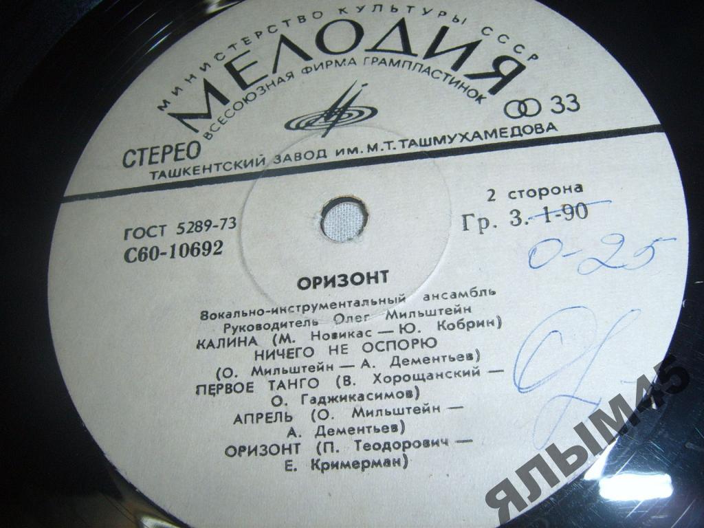 Оризонт Калина Текст