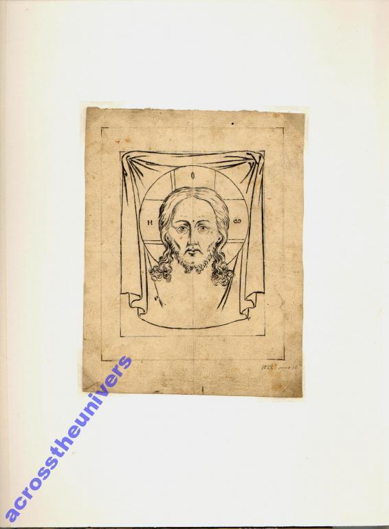 Спас Нерукотворный. Рисунок. 1822 г..