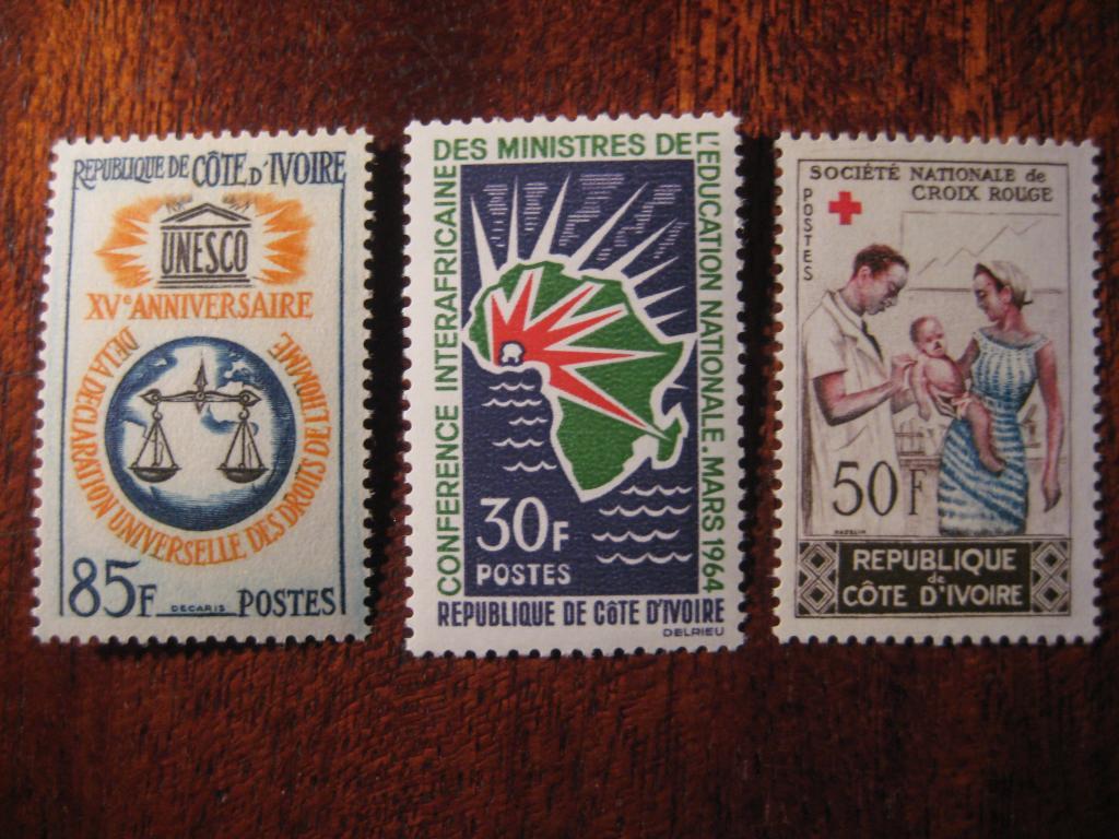 Марки. Берег слоновой кости.COTE D,IVOIRE