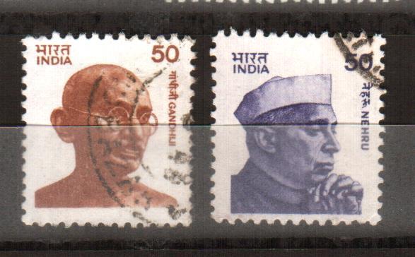 Индия М.Ганди и Р.Неру 1983г. Mi #939/40