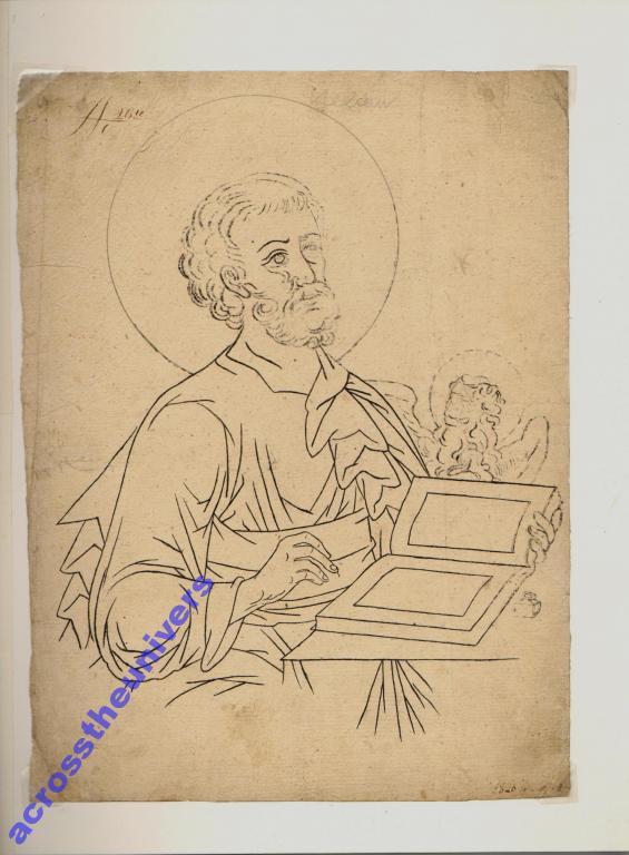 Cв. Евангелист Марк. Рисунок 1826 г.