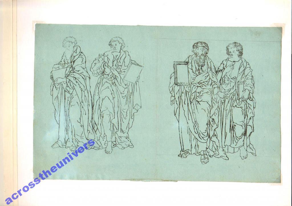 Евагелисты. Рисунок. 1 пол. XIX в.