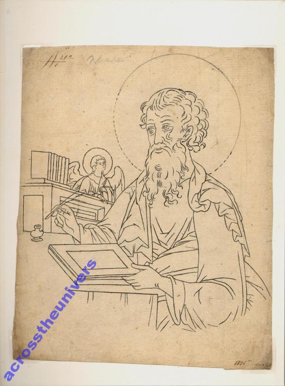 Cв. Евангелист Лука. Рисунок 1826 г.