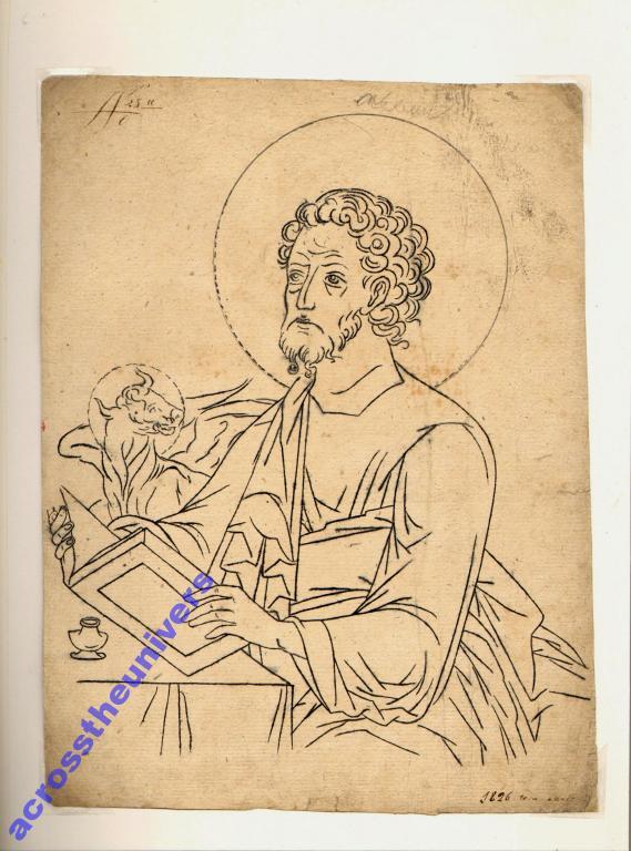 Cв. Евангелист Матфей. Рисунок 1826 г.