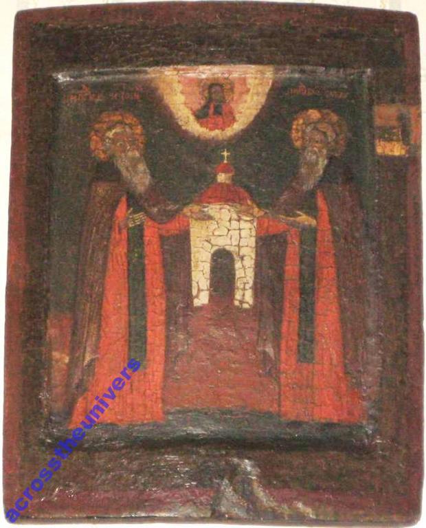 Преподобные Зосима и Савватий Соловецкие XVII в.