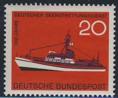 ФРГ 1965  Mi 478 ** корабль