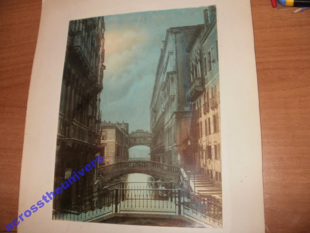 Венеция. Мост вздохов.Большое фото 1860-70 гг.