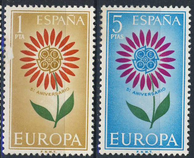 Испания 1964 Mi 1501/02 ** Европа