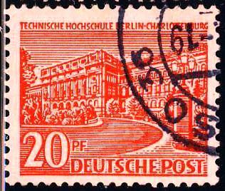 Берлин 1949 Mi 49 гаш стандарт виды города