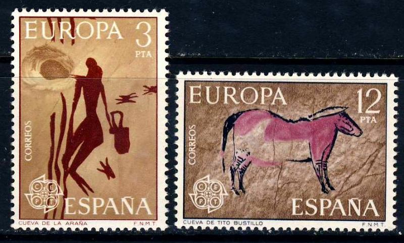 Испания 1975 Mi 2151/52 ** Европа наскальные рис