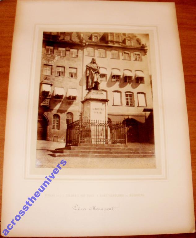 Нюрнберг. Памятник Дюреру. Ок.1870 г.