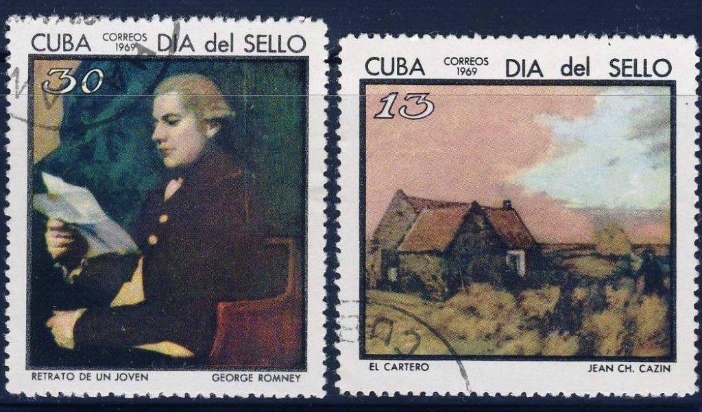 Куба 1969 гаш искусство день почтовой марки