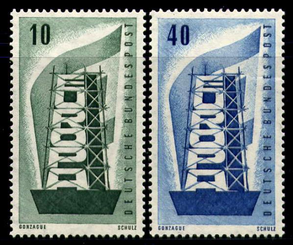 ФРГ 1956 Mi 241/42 ** Европа