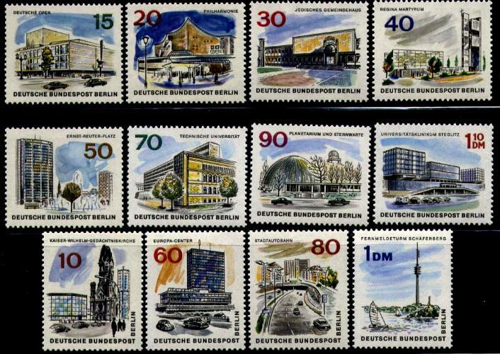 Берлин 1965 Mi 254/65 ** виды города мост