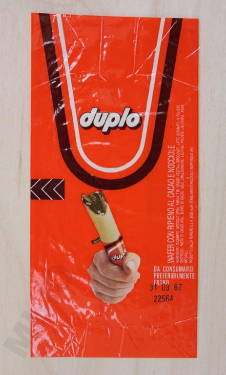 Обертка DUPLO от шоколадного батончика 1980-е годы