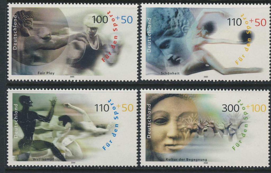 ФРГ 2000 Mi 2094/97 ** спорт